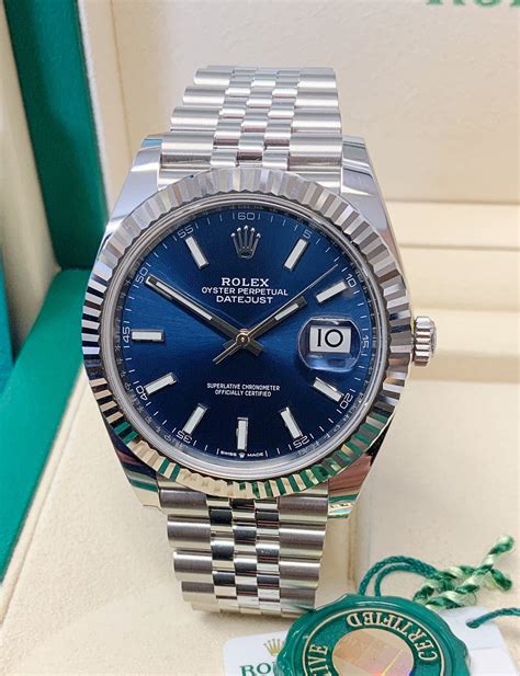 aumenti rolex 2017|Rolex Datejust 41 41mm Blue Dial 2017 LC100 .